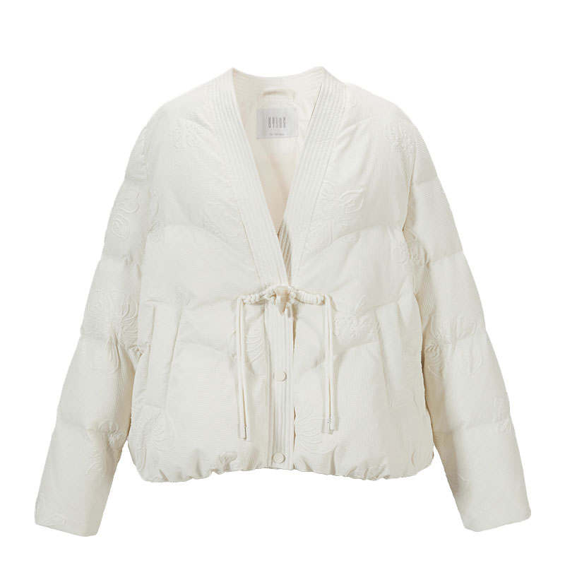 XIANGYING Down Jacket Women's Beige
