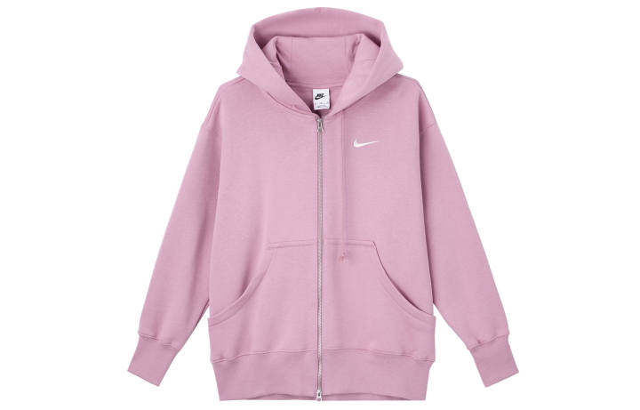 Nike Nike Sportswear Phoenix Fleece Lined Comfortable Hooded Long Sleeved Sweatshirt Women's Element Pink/Sail White
