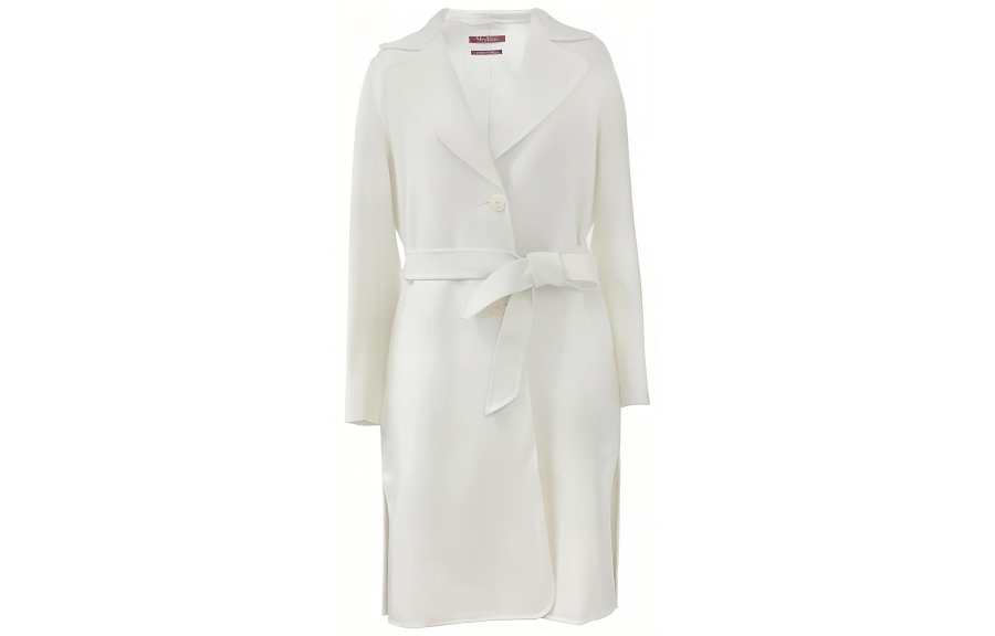 MaxMara Studio MaxMara Studio Coats Women's Ecru Lapel Moderate