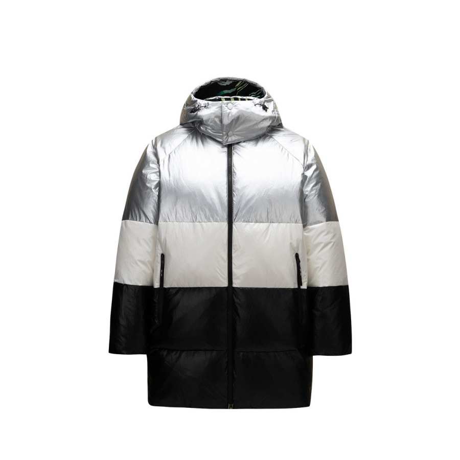 Anta Life Collection Down Jacket Women's Metallic Silver/Papyrus White