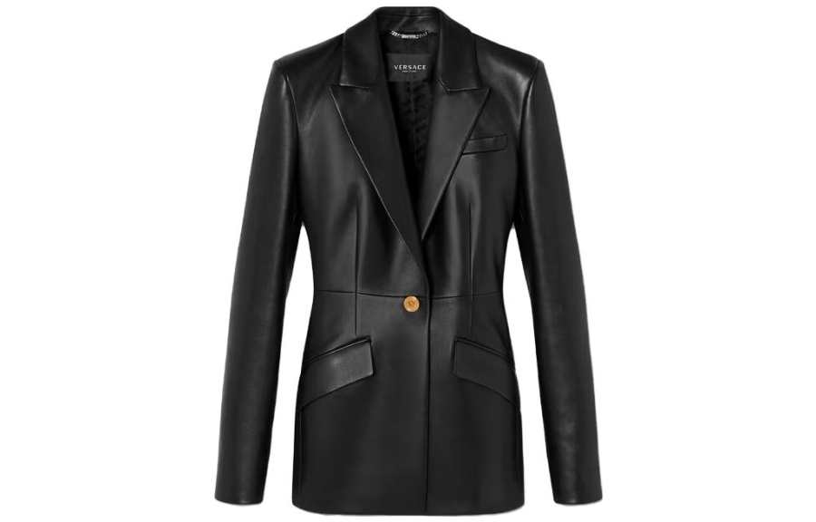 VERSACE VERSACE Medusa Leather Blazer
