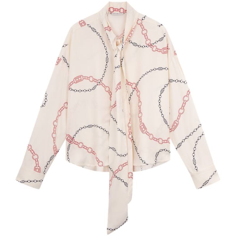 Tommy Hilfiger Shirt Women's Multicolor Print 01V