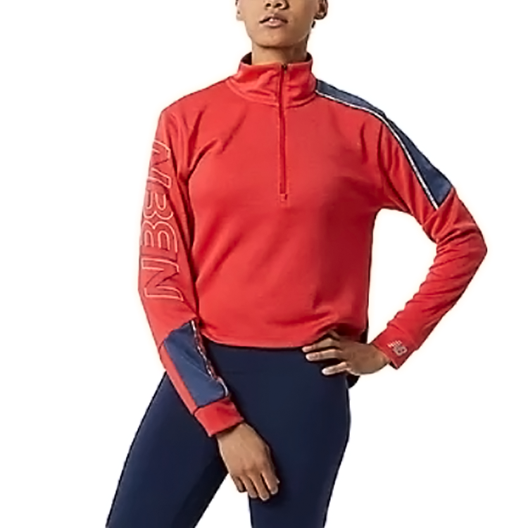 New Balance New Balance Accelerate Pacer Accelerate Pacer Half Zip Sweatshirt Women's Red Photinia