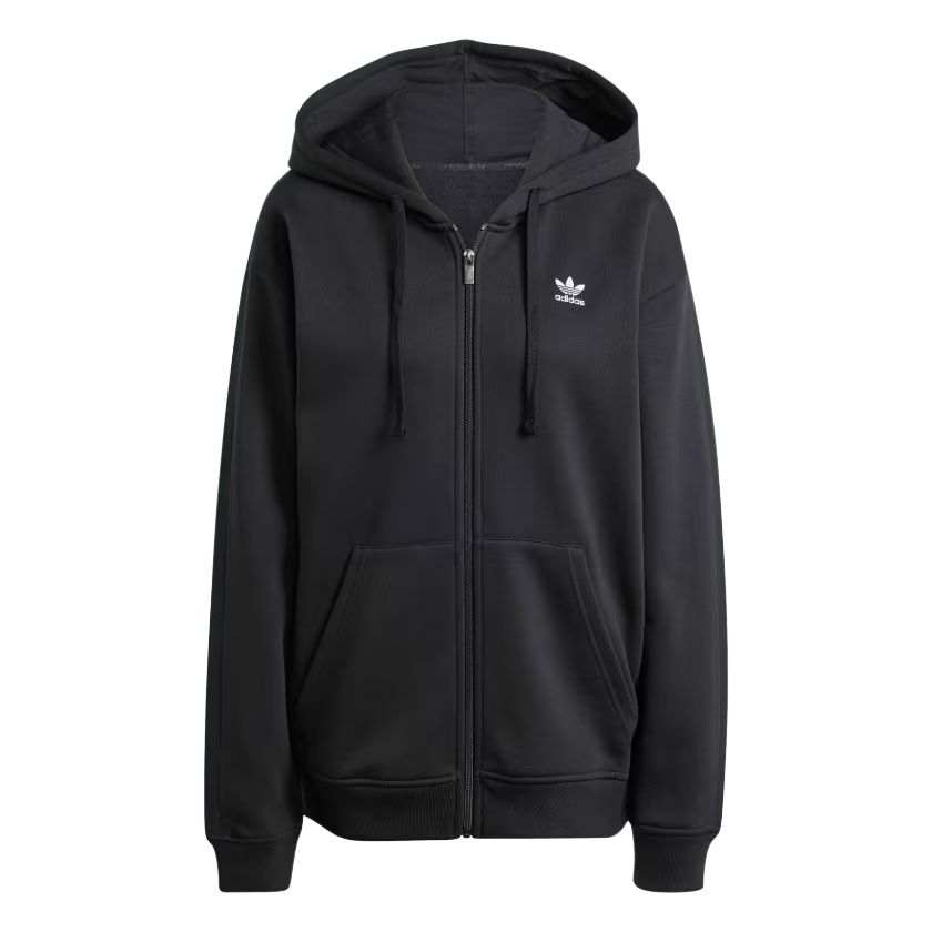 Adidas Adidas Essential FULL ZIP FLEECE HOODIE Sweatshirt Women's Black