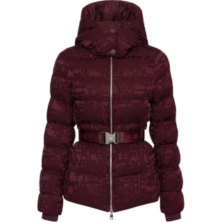 Elisabetta Franchi Monogram Jacquard Short Down Jacket