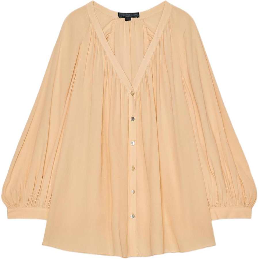 ZARA ZW Series Shirt Women's Peach