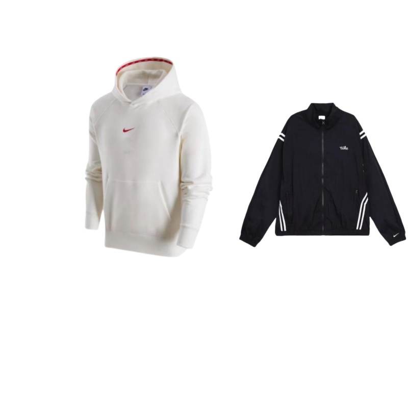 Nike Nike CNY Logo Letter Patterned Print Fleece Lined Pullover Hoodie Minimalist Fashion Jackets & Coats Casual Sportswear
