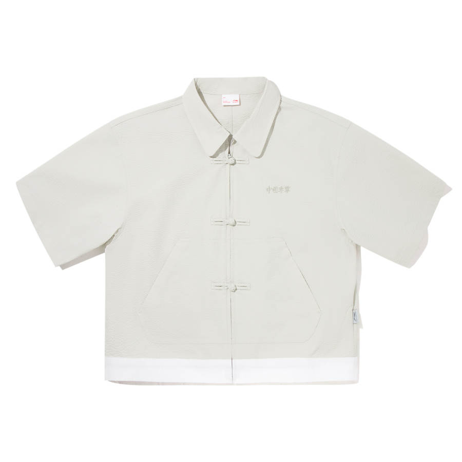 Li-Ning Li Ning x ANB Shirt Women's Silver Fox Gray/Standard White