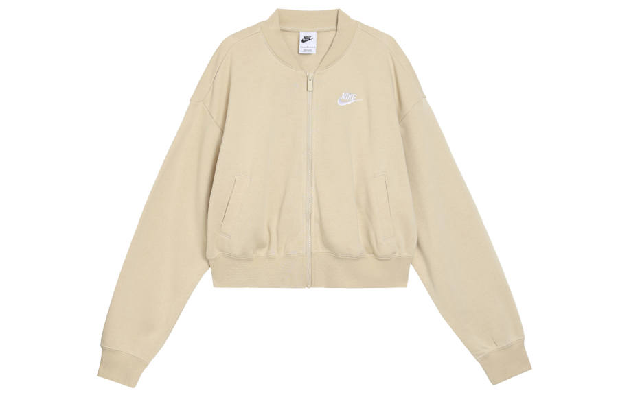 Nike Nike Sportswear Jackets Women's Dune White Baseball Collar Moderate Other