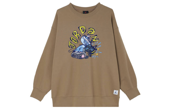 Jordan Jordan Sweatshirt Women's Dark Floating Wood Brown