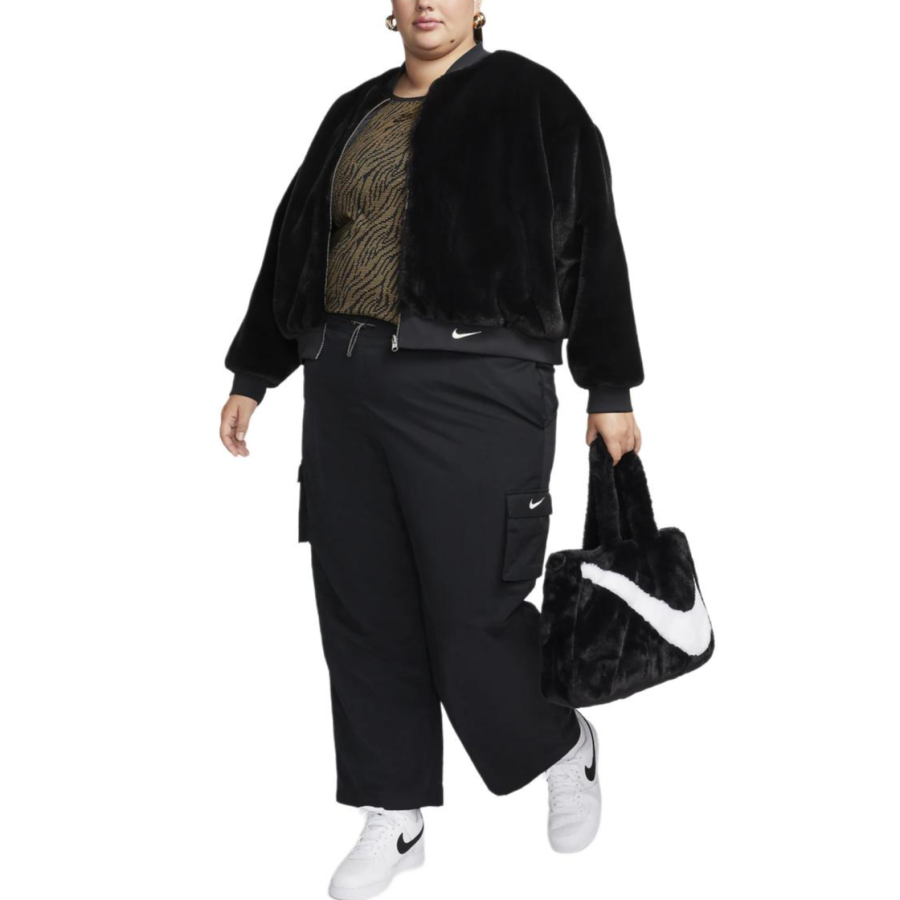 Nike Nike Sportswear Wendbare Bomberjacke Aus Kunstpelz Für Damen Jackets & Coats Women's Black
