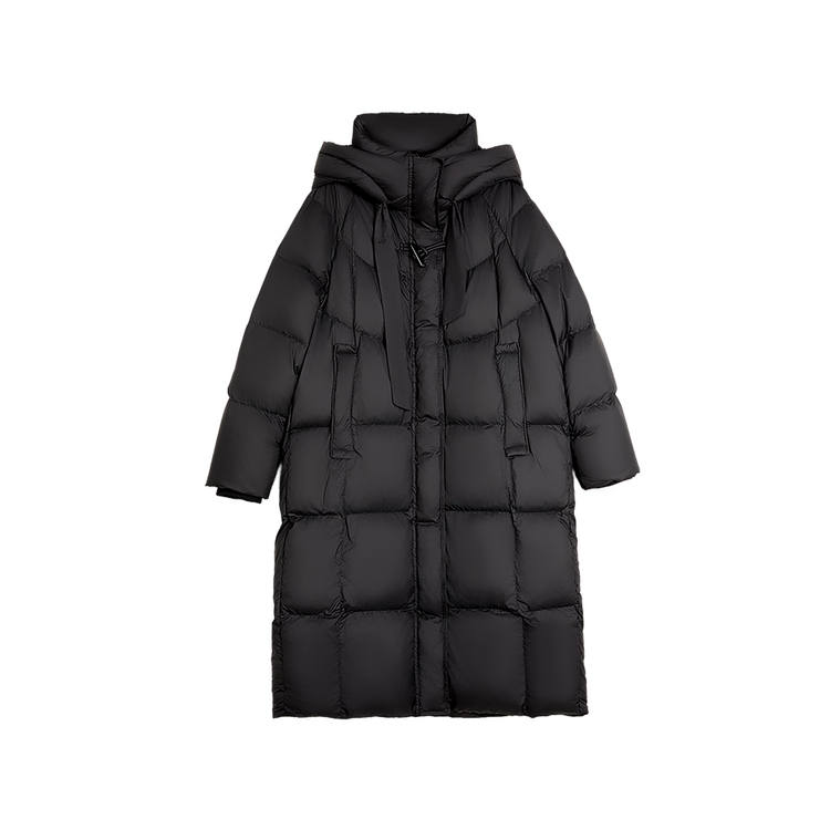 ELLE Down Jackets Women's Hooded Moderate Puffer Jacket