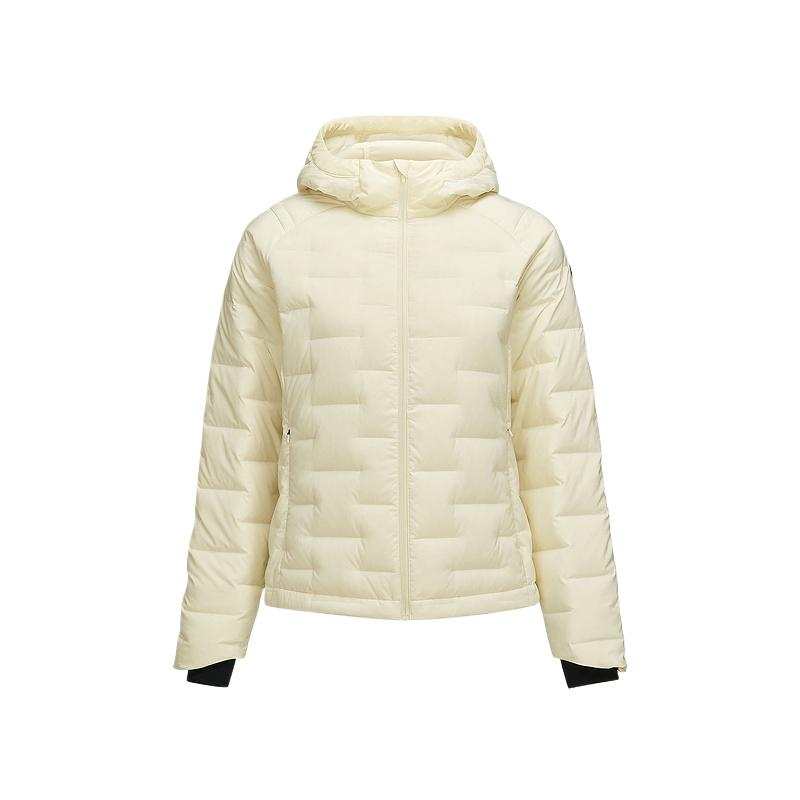 Skechers Basic Sports Series Down Jacket Women's Pearl White