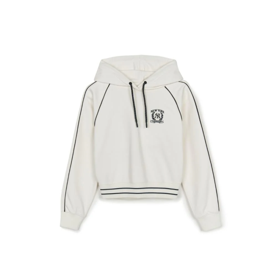 MLB New York Yankees Varsity Sportive New York Yankees Hoodie Sweatshirt Women's Cream