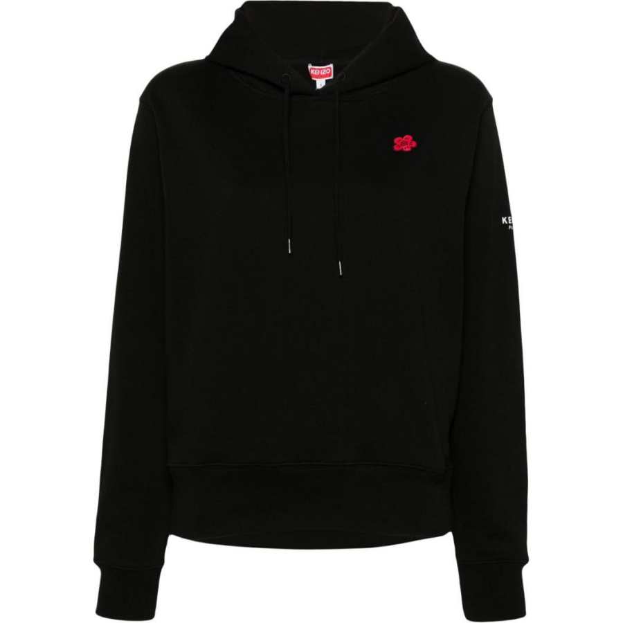 KENZO KENZO Logo Embroidered Drawstring Hoodie