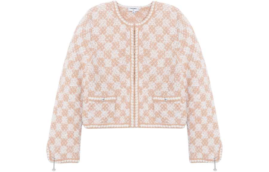 CHANEL Jacket Women's Beige Yellow