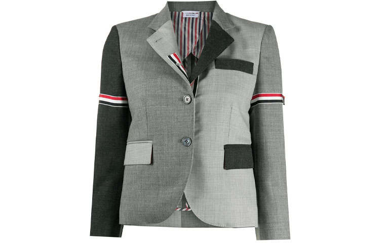 THOM BROWNE THOM BROWNE Fun Mix Panelled Blazer