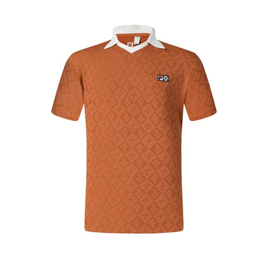 FILA TENNIS Polo Shirt Men's Pineapple Brown