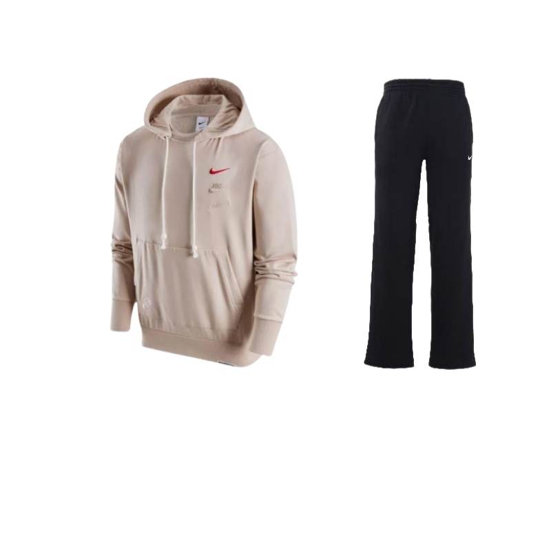 Nike Nike CNY Logo Patterned Print Quick Dry Basketball Pullover Fleece Lined Hooded Long Sleeved Lace Up Pants