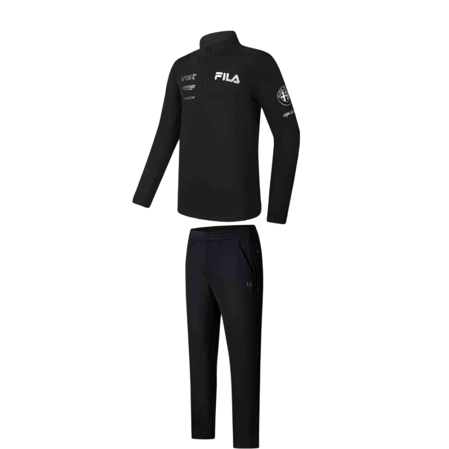 FILA Casual Sportswear Men's Stand Collar Thickened And Fleece Lined