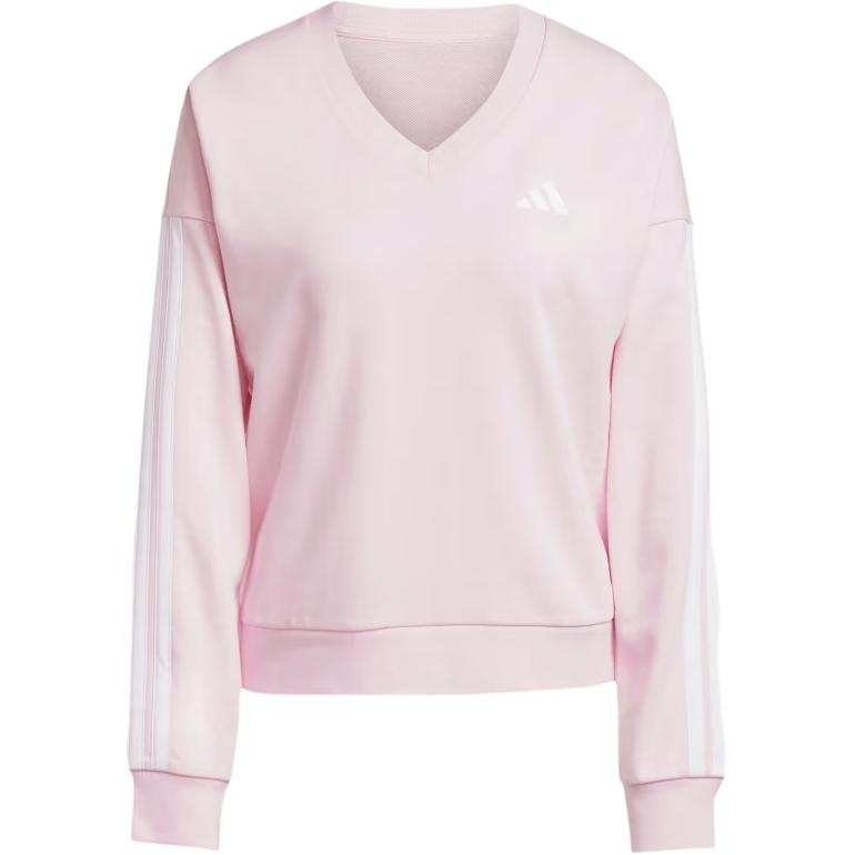 Adidas Adidas Free Shipping With AdiClub Essentials 3 Stripes French Terry V neck Sweatshirt