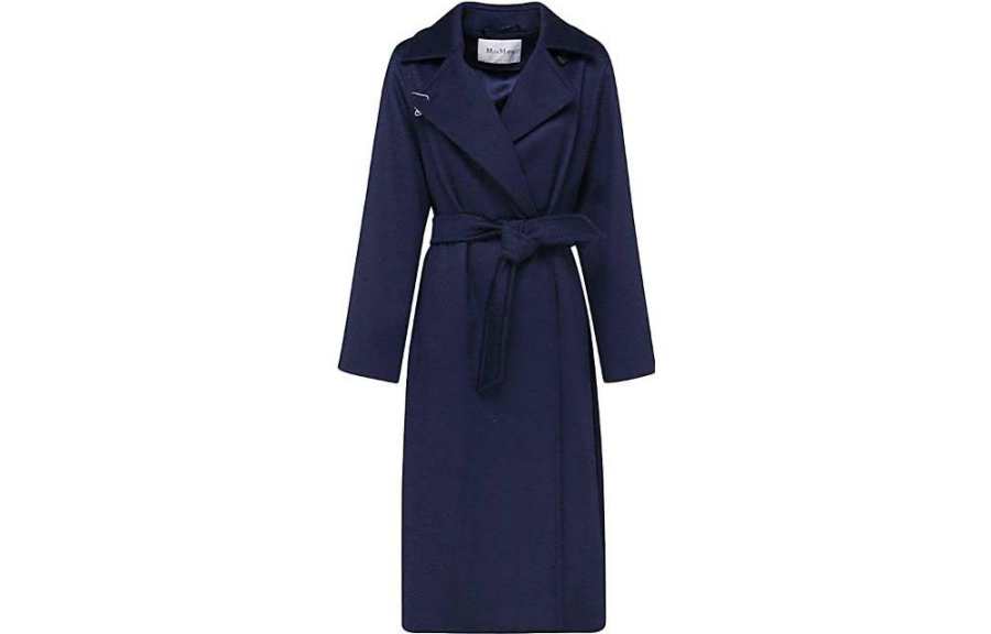 MaxMara MaxMara Coats Women's Blue Lapel