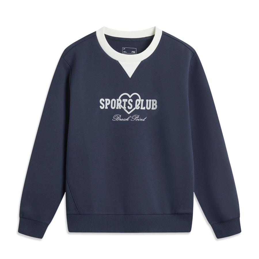 Li-Ning Li Ning Sports Trendy Collection Sports Lifestyle Collection Sweatshirt Women's Dark Iris Blue