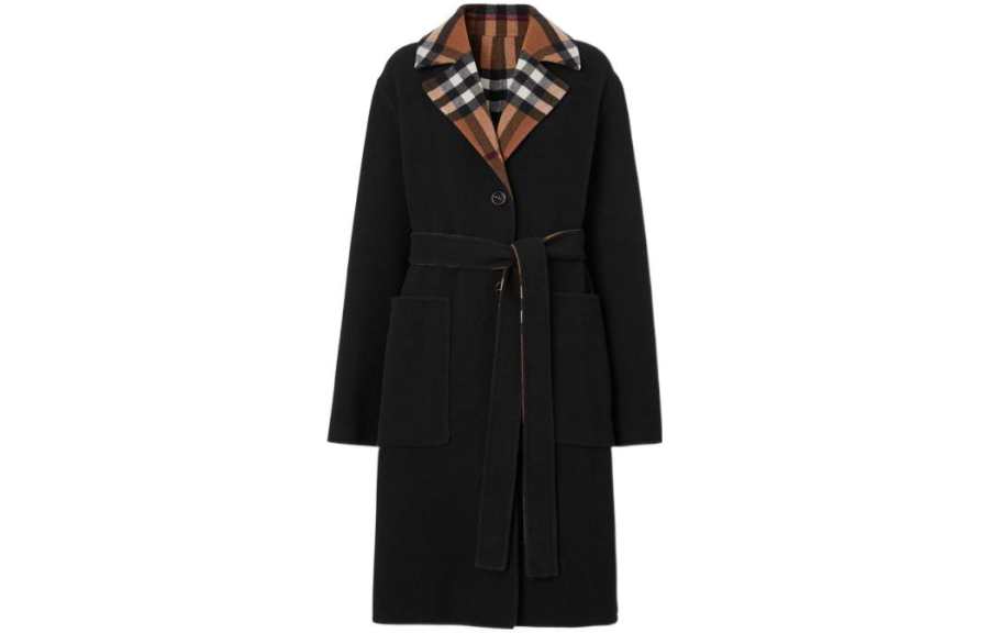 Burberry 【Previous Season】check-pattern reversible wool coat