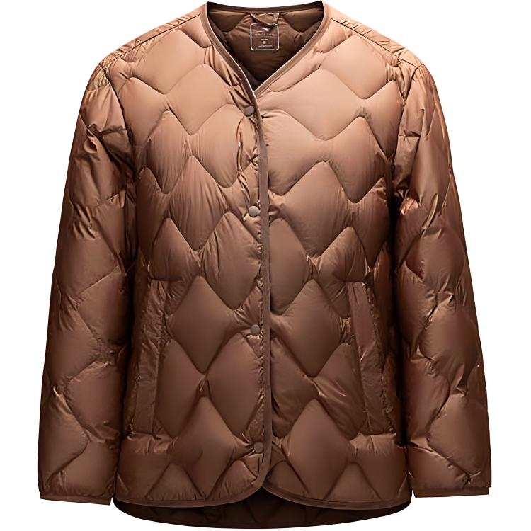 Anta Variety Training Collection Down Jacket Women's Rich Coffee
