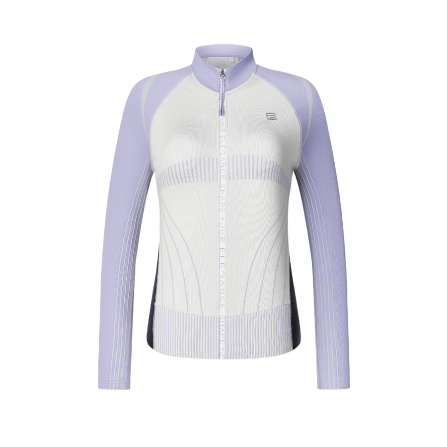 FILA Knitwear Women's Schizonepeta Purple Stand Collar Moderate Other