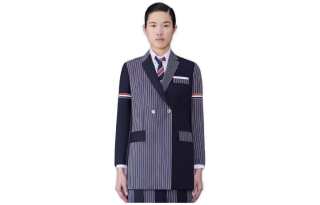 THOM BROWNE Patchwork Button Up Blazer