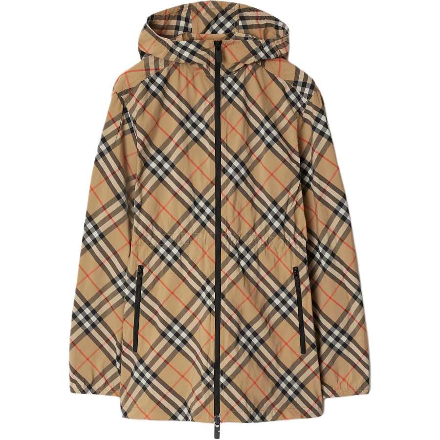 Burberry Burberry Nova Check hooded coat