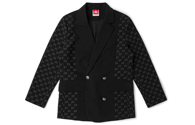 Kappa Business Suits Women's Black 990 Suit Collar Moderate Straight Fit
