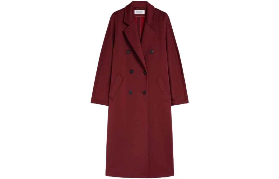 MaxMara MaxMara Coats Women's Red Lapel Moderate Straight Fit