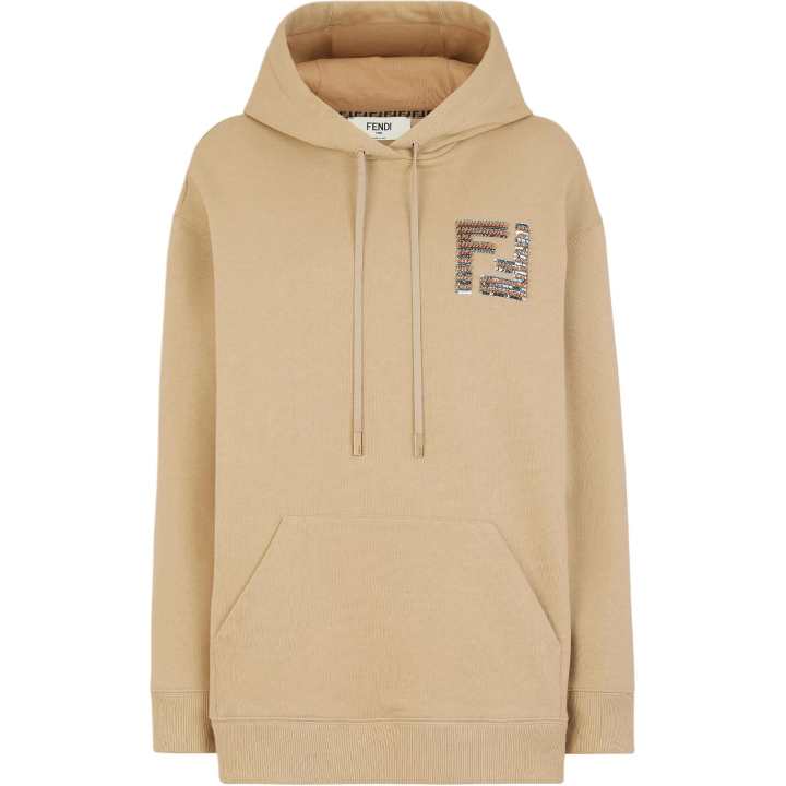 FENDI FENDI Ff Sequin Embellished Drawstring Hoodie