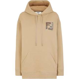 FENDI Ff Sequin Embellished Drawstring Hoodie