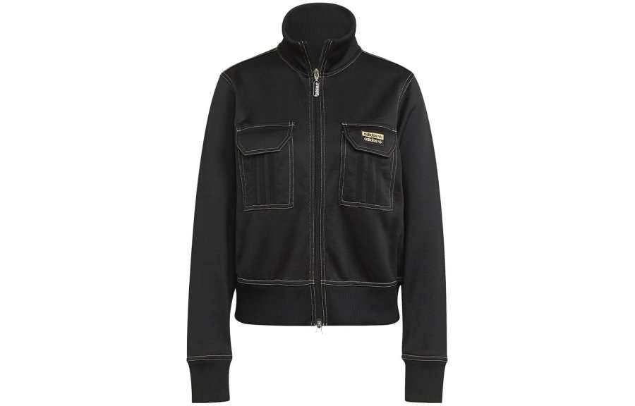 Adidas Adidas Jackets Women's Black Stand Collar Moderate Other