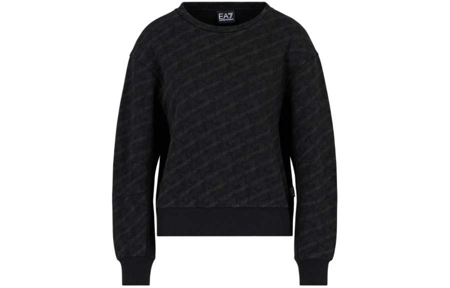EMPORIO ARMANI EA7 SS24 Sweatshirt Women's Black