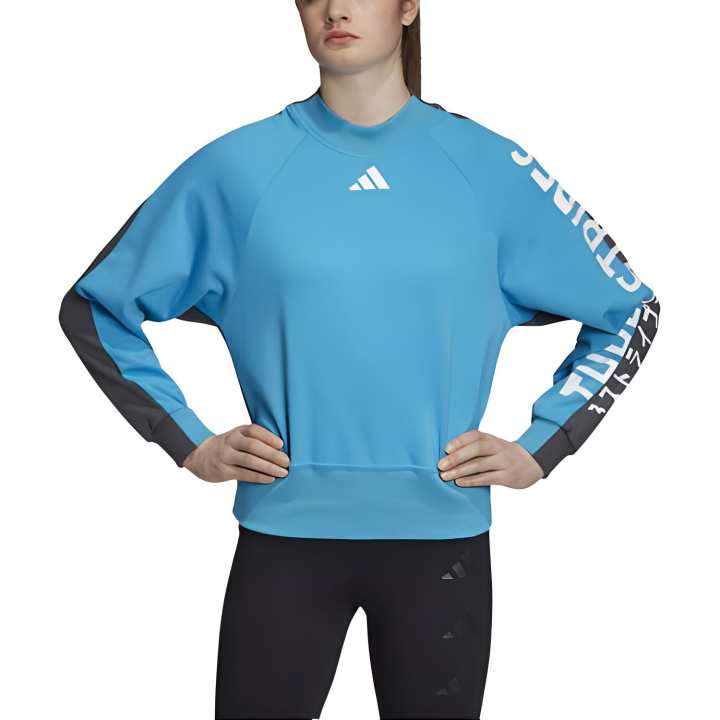 Adidas Adidas ATHLETICS The Pack Crew Sweatshirt Women's Blue/Gray