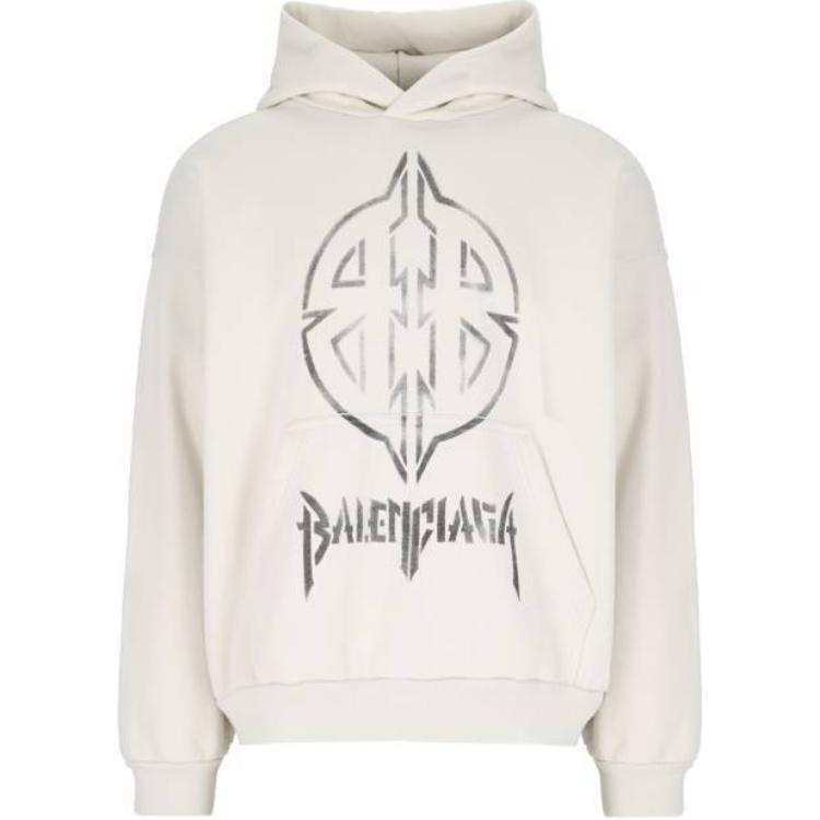 Balenciaga Logo Printed Hoodie