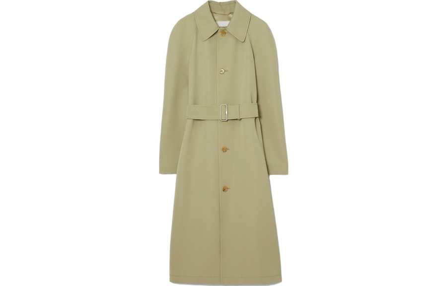 Burberry belted wool trench coat