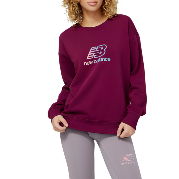 New Balance New Balance Essentials Puff Print Sweatshirt Women's Dark Ash