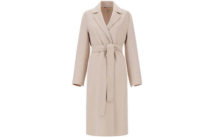 'S MAX MARA 'S MAX MARA Coats Women's Beige Lapel Moderate