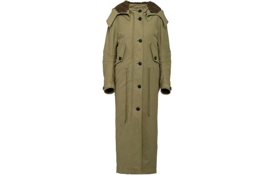 PRADA Prada single-breasted satin coat