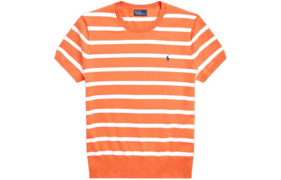 Polo Ralph Lauren SS24 Knitwear Loose Fit Women's Orange