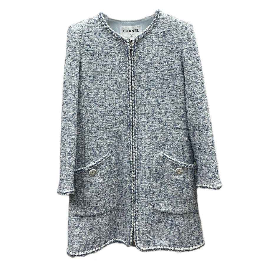 CHANEL 19C Cruise Collection Jackets & Coats Women's Blue