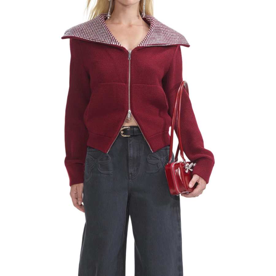 Self-portrait Self portrait Oversized Zipped Cardigan