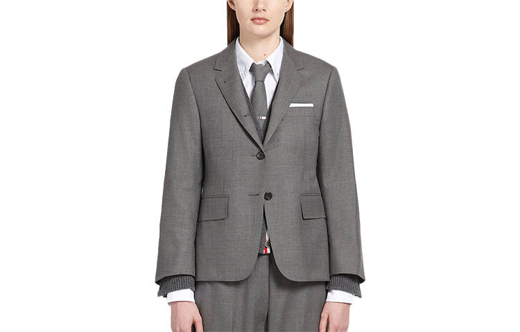 THOM BROWNE THOM BROWNE Single Breasted Twill Blazer