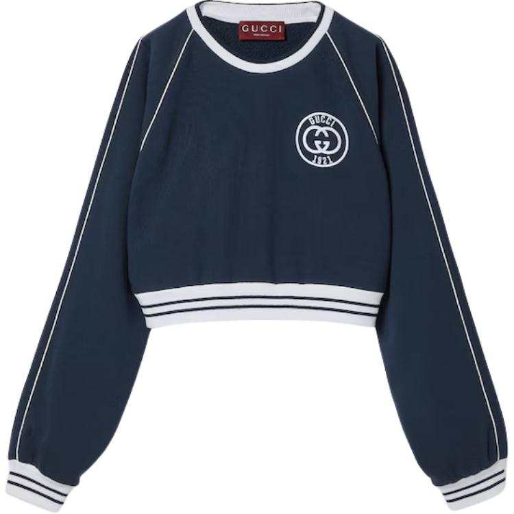 GUCCI Lido Sweatshirt Women's Marine Blue