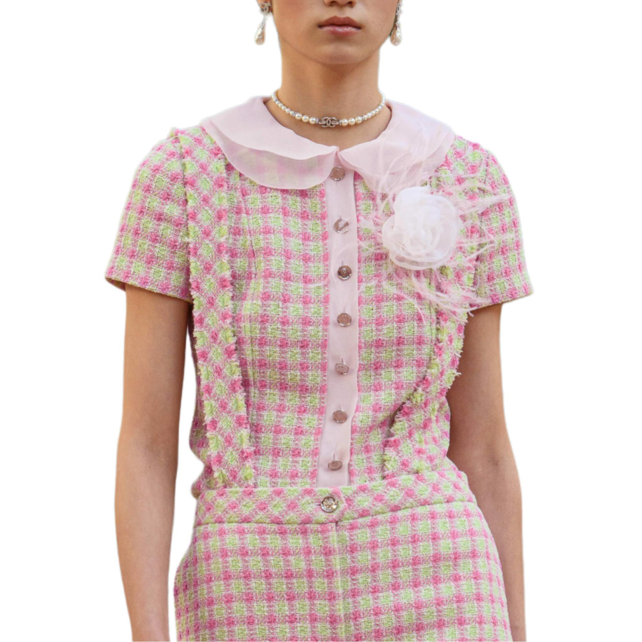 CHANEL 25S Spring Summer Collection Knitwear Women's Pink